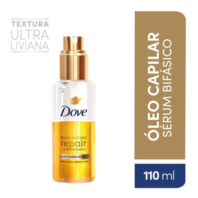 Dove Bond Óleo Intense Repair 110 ml - sérum bifásico reparador cabello dañado