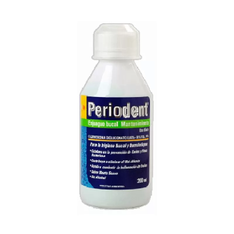Bucal Tac Enjuague Bucal Periodent Mantenimiento Menta 200ml - Tienda ...