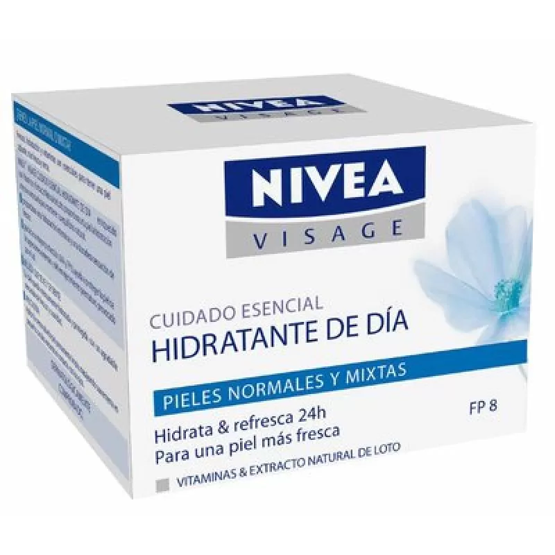 Crema Facial Hidratante Nivea Essentials Piel Normal De Día FPS 15 50 ML 