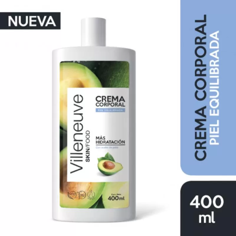 Villeneuve Crema Skinfood Piel Equilibrada 400 ml