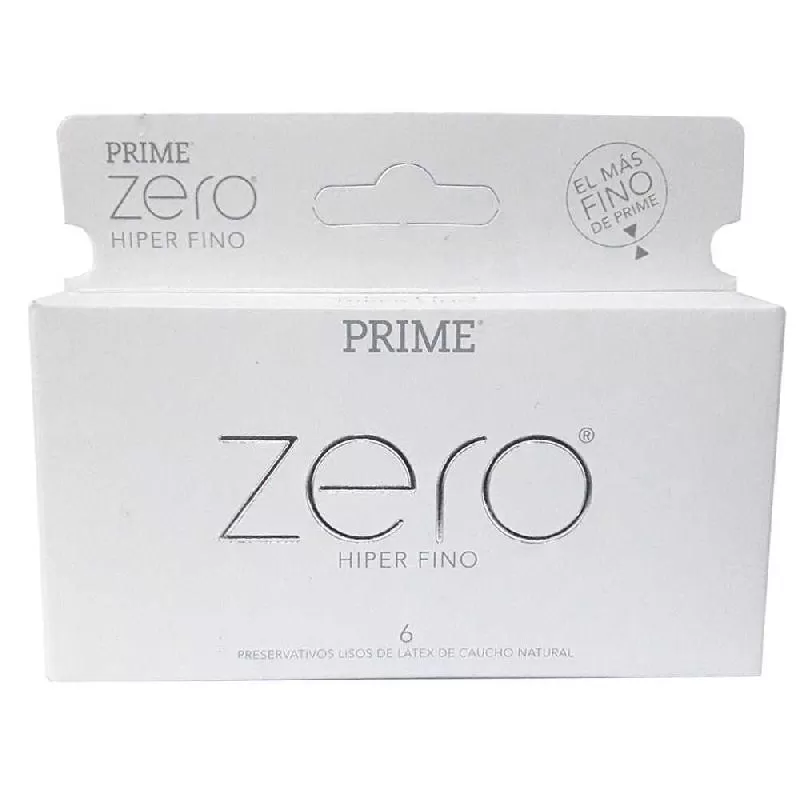 Preservativos Prime Zero Hiper Fino x 6 unidades