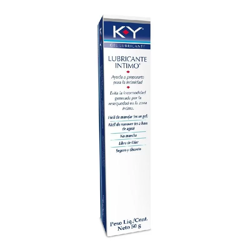 lubricante vaginal base de agua KY Gel Lubricante Intimo a Base de Agua 50 gr