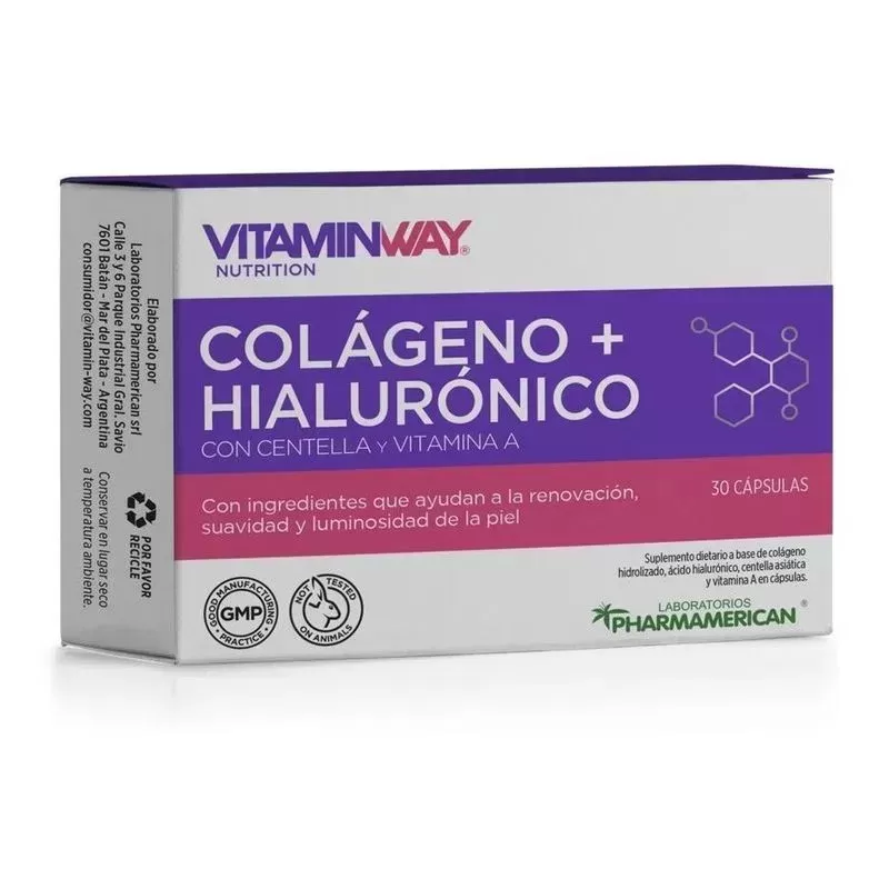 VitaminWay Colageno+Hialuronico 30 comp